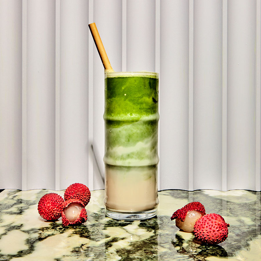 Recipe - Lychee Matcha Latte