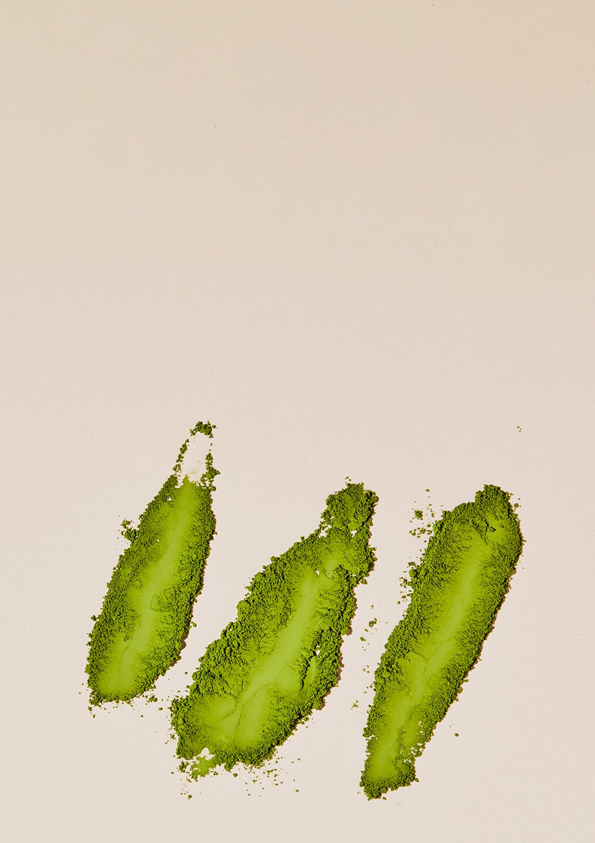 Matchaful matcha powder on plain background