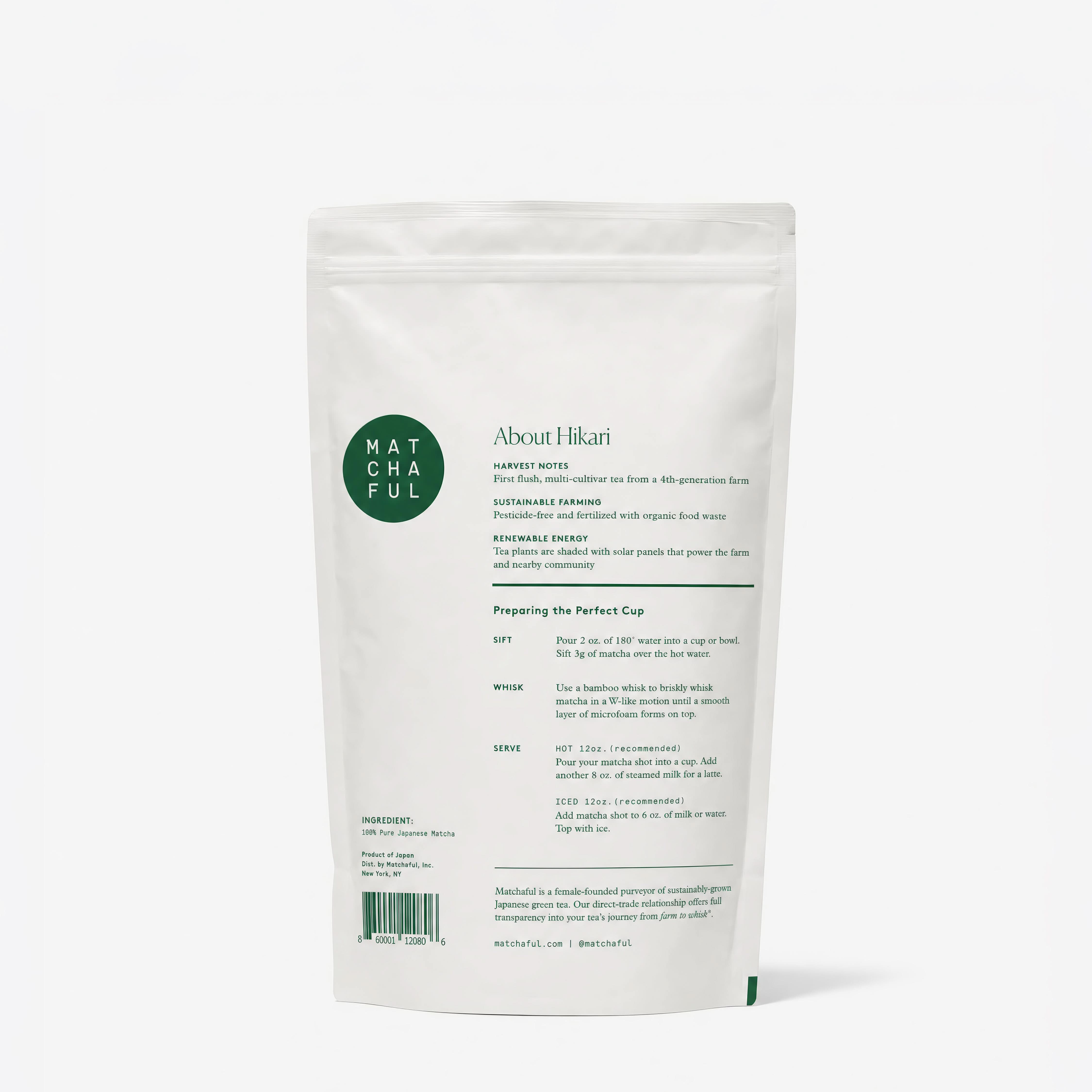 Japanese Ceremonial Matcha Powder | Hikari Single Origin | Matchaful
