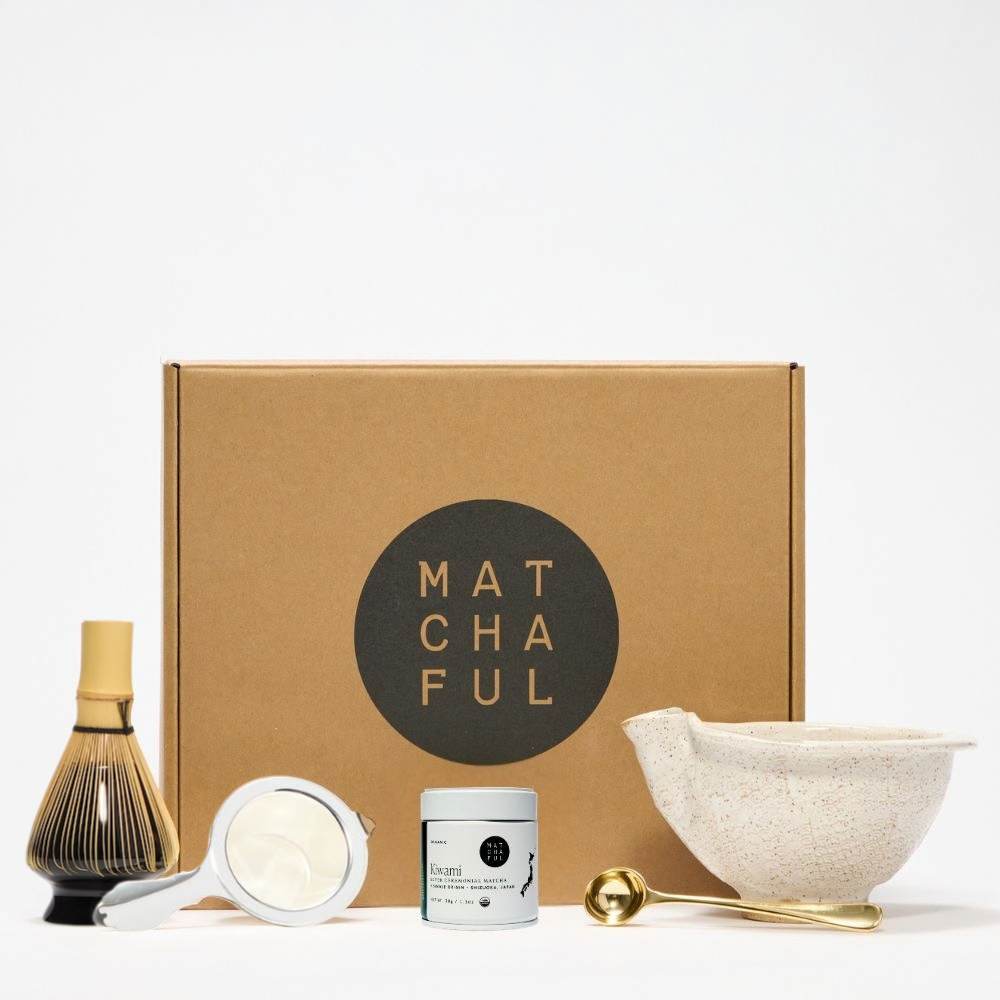 Matcha Ritual Set with Seigaiha Bowl